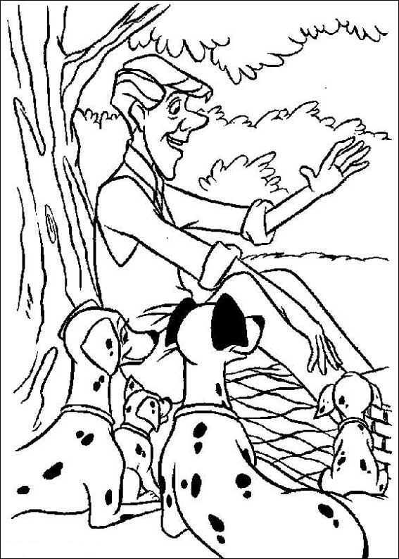Plansa de colorat cu 102 Dalmatieni 119 23